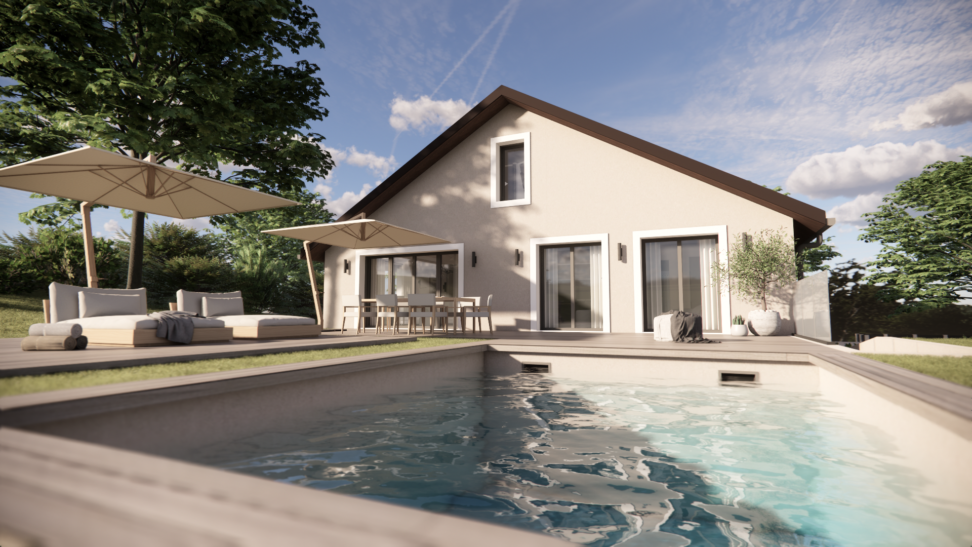 VILLA D'EXCEPTION A AIGREMONT EN LISIERE DE FORET